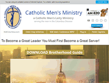 Tablet Screenshot of catholicmensministry.com